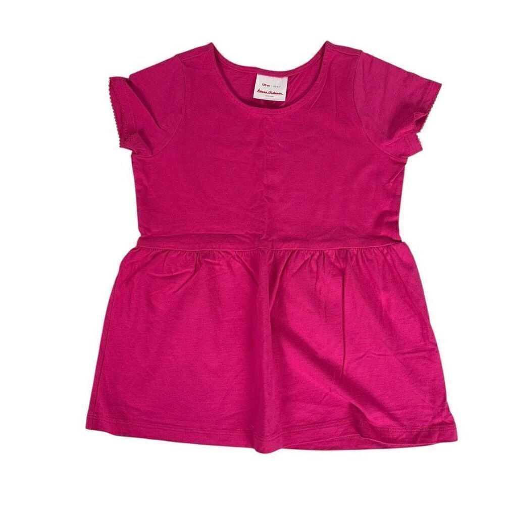 Hanna Andersson Pink Kids Peplum Top size 6-7